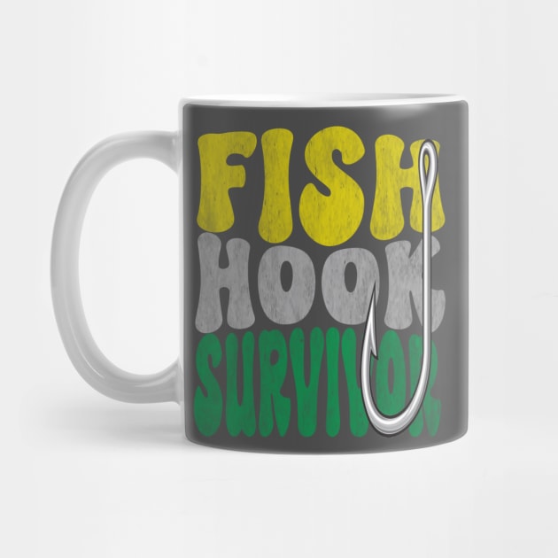 Fish Hook Survivor (retro distressed) by Debrawib